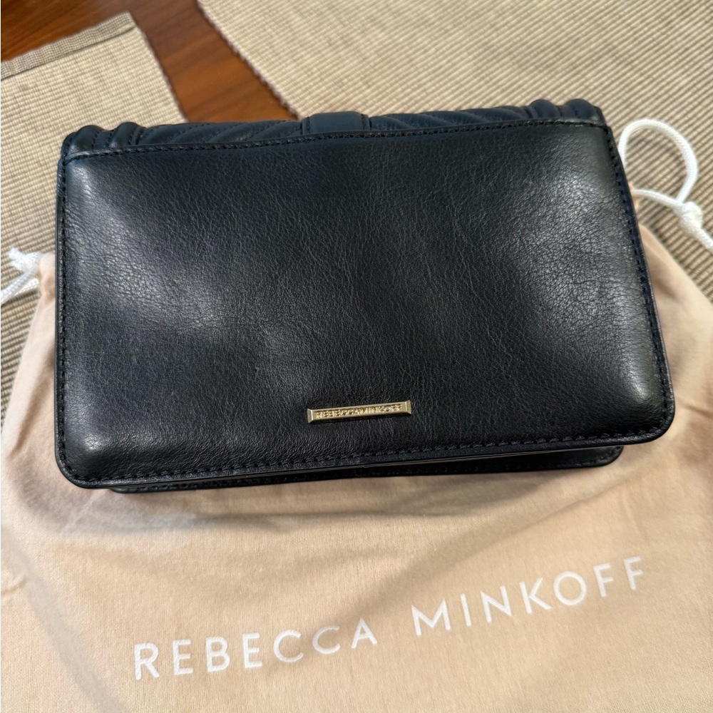 Rebecca Minkoff Black Chevron Crossbody Bag - Picture 3 of 3